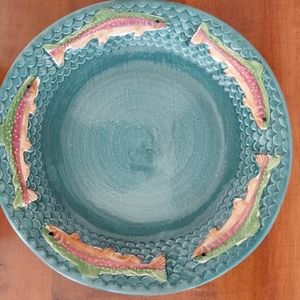 Fioriware and Jardinware Trout Plate. Excellent condition. 8.75"
